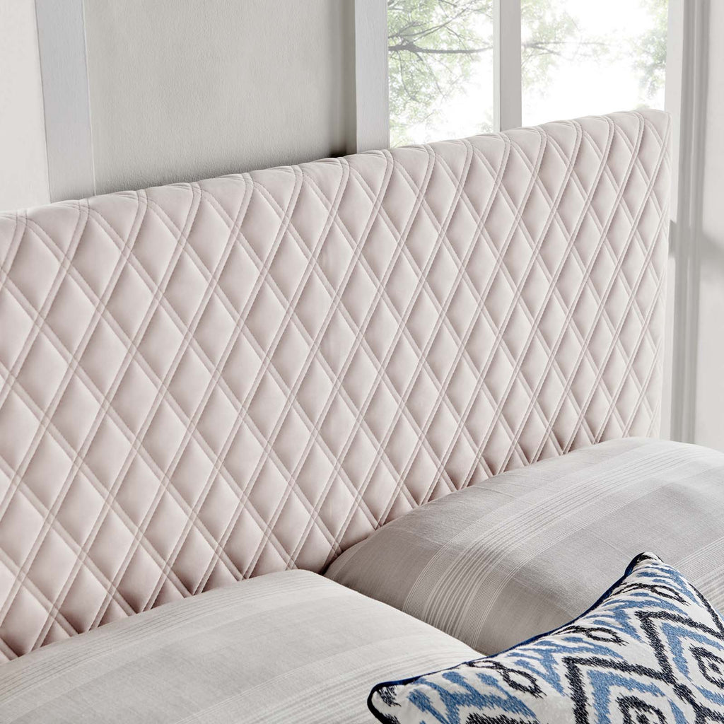 Angela King Performance Velvet Headboard in Pink