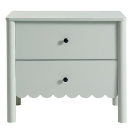 Emmeline Scalloped 2-Drawer Nightstand