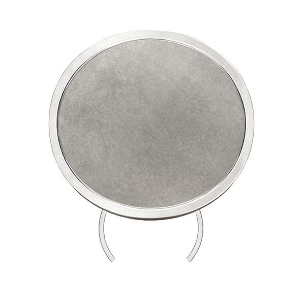 Round Cigar Table Champagne Silver Leaf