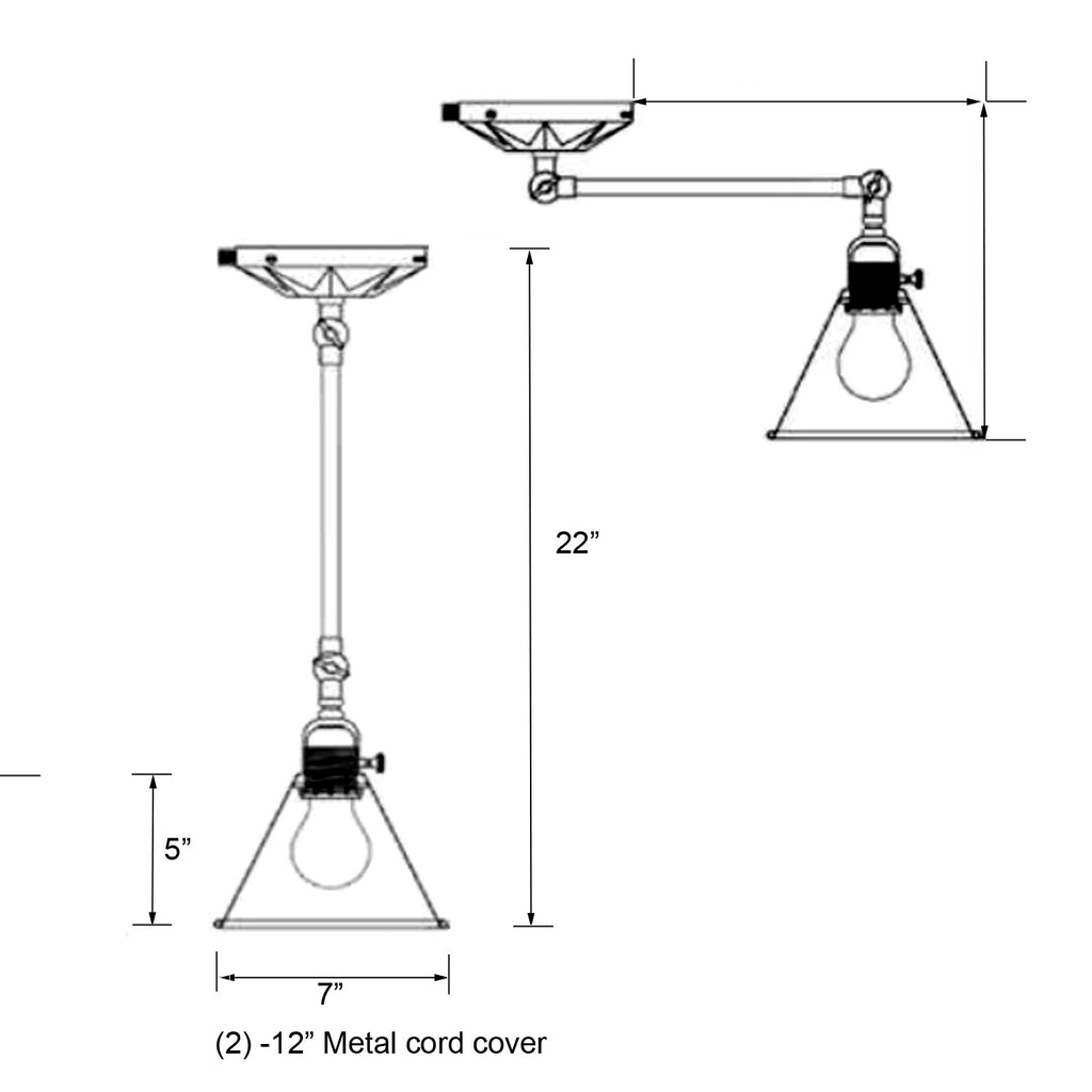 Morgan 1 Light Task Sconce