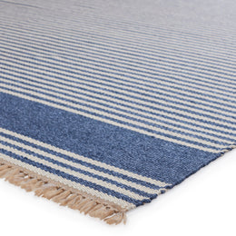 Vibe by Jaipur Living Strand Indoor/ Outdoor Striped Blue/ Beige Area Rug