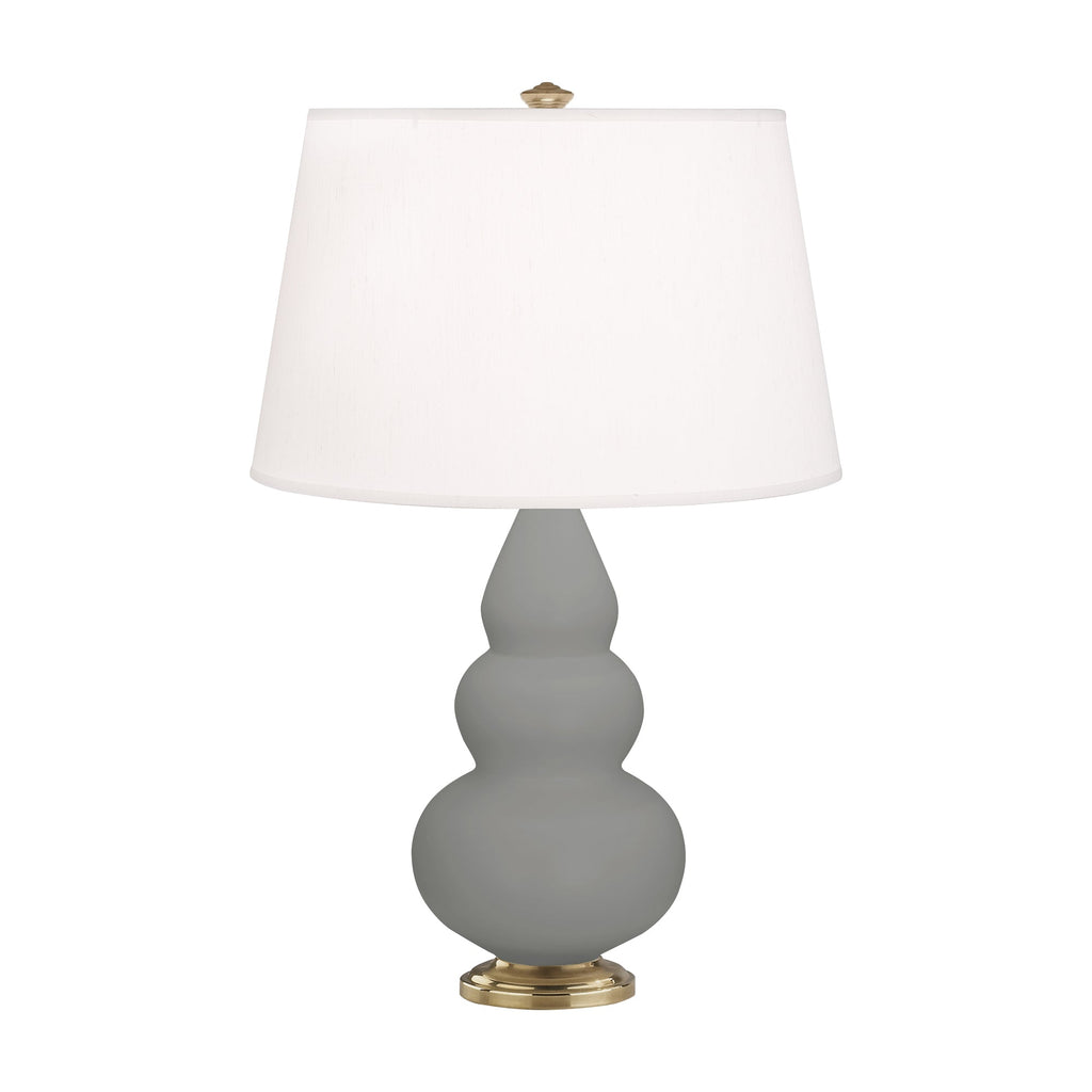 Matte Smoky Taupe Small Triple Gourd Accent Lamp-Style Number MST30