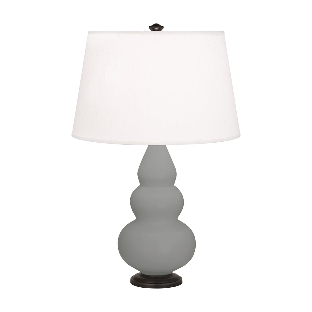 Matte Smoky Taupe Small Triple Gourd Accent Lamp-Style Number MST31