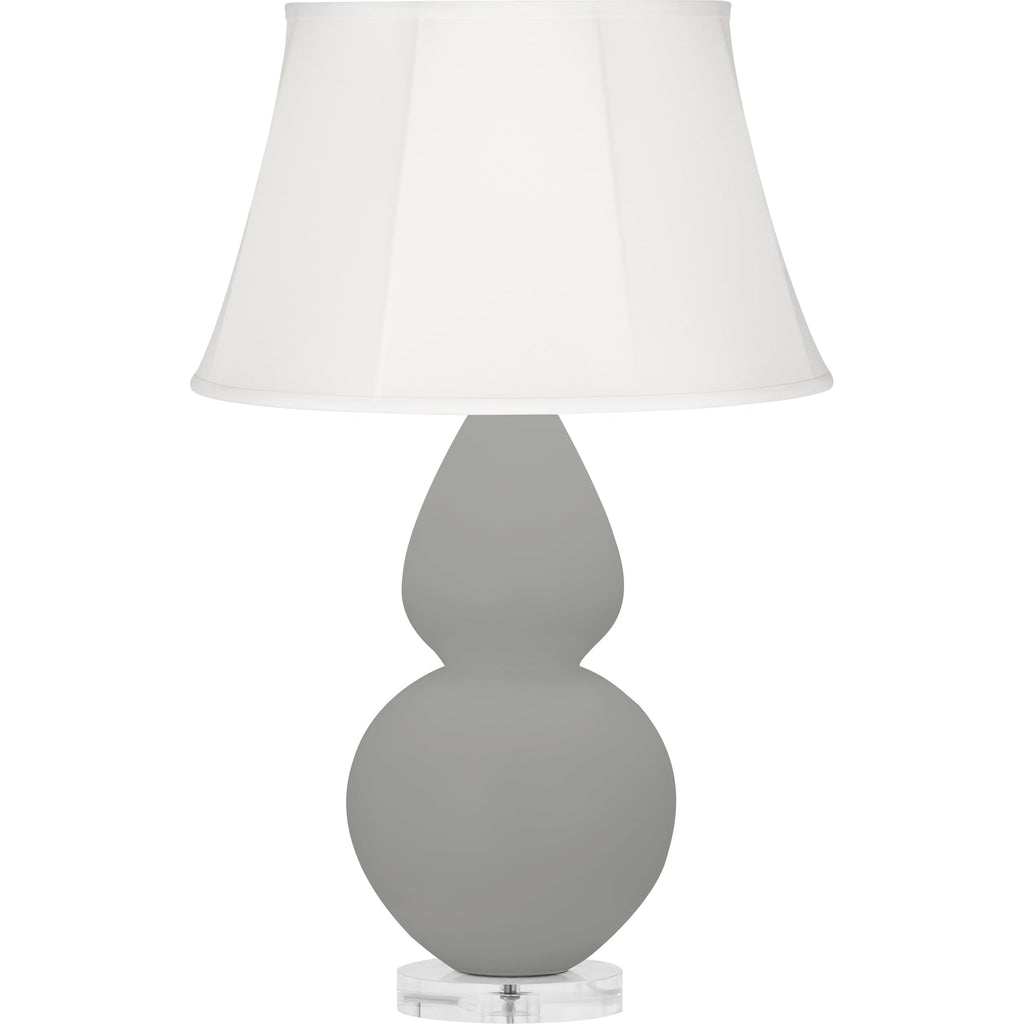 Matte Smoky Taupe Double Gourd Table Lamp-Style Number MST61