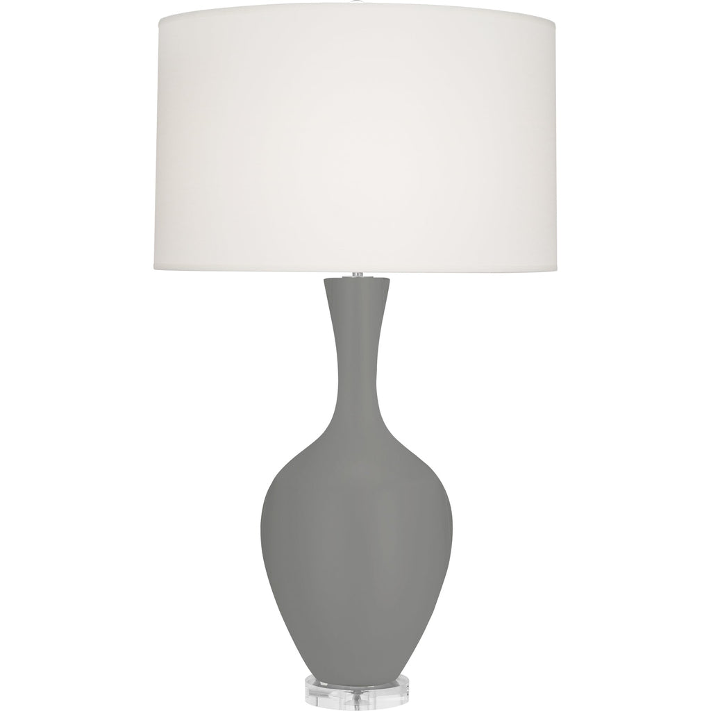 Matte Smoky Taupe Audrey Table Lamp-Style Number MST80