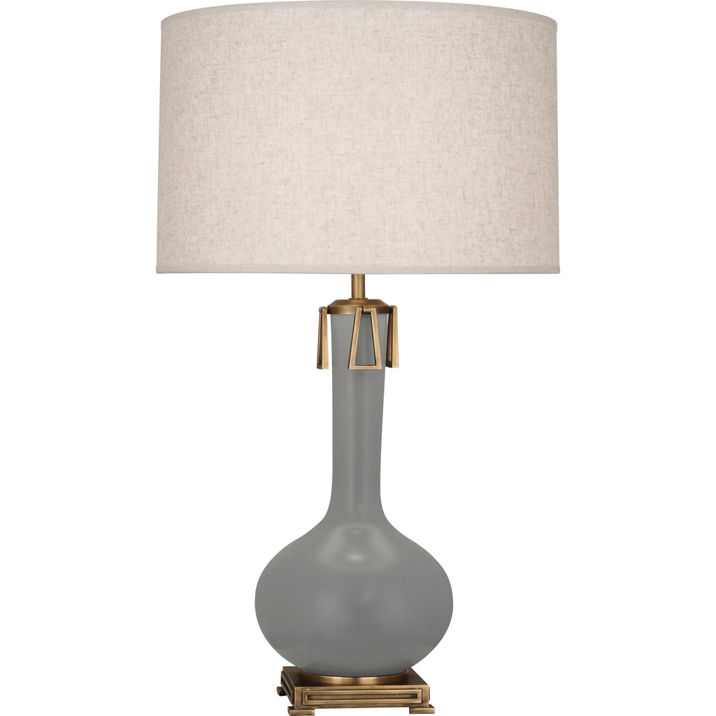 Matte Smoky Taupe Athena Table Lamp-Style Number MST92