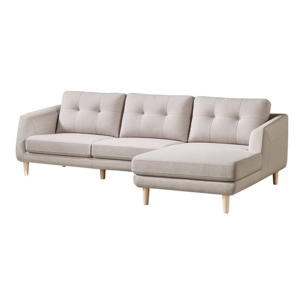 Corey Right Facing Sectional, Beige