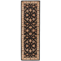 Jaipur Living Selene Handmade Floral Black/ Beige Runner Rug