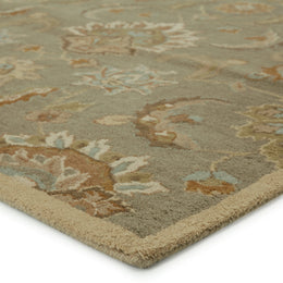 Jaipur Living Abers Handmade Floral Gray/ Beige Area Rug