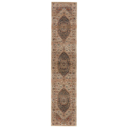 Vibe by Jaipur Living Irenea Medallion Tan/ Ivory Runner Rug