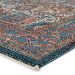 Vibe by Jaipur Living Romilly Oriental Teal/ Rust Runner Rug