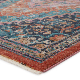 Vibe by Jaipur Living Marielle Medallion Blue/ Rust Runner Rug