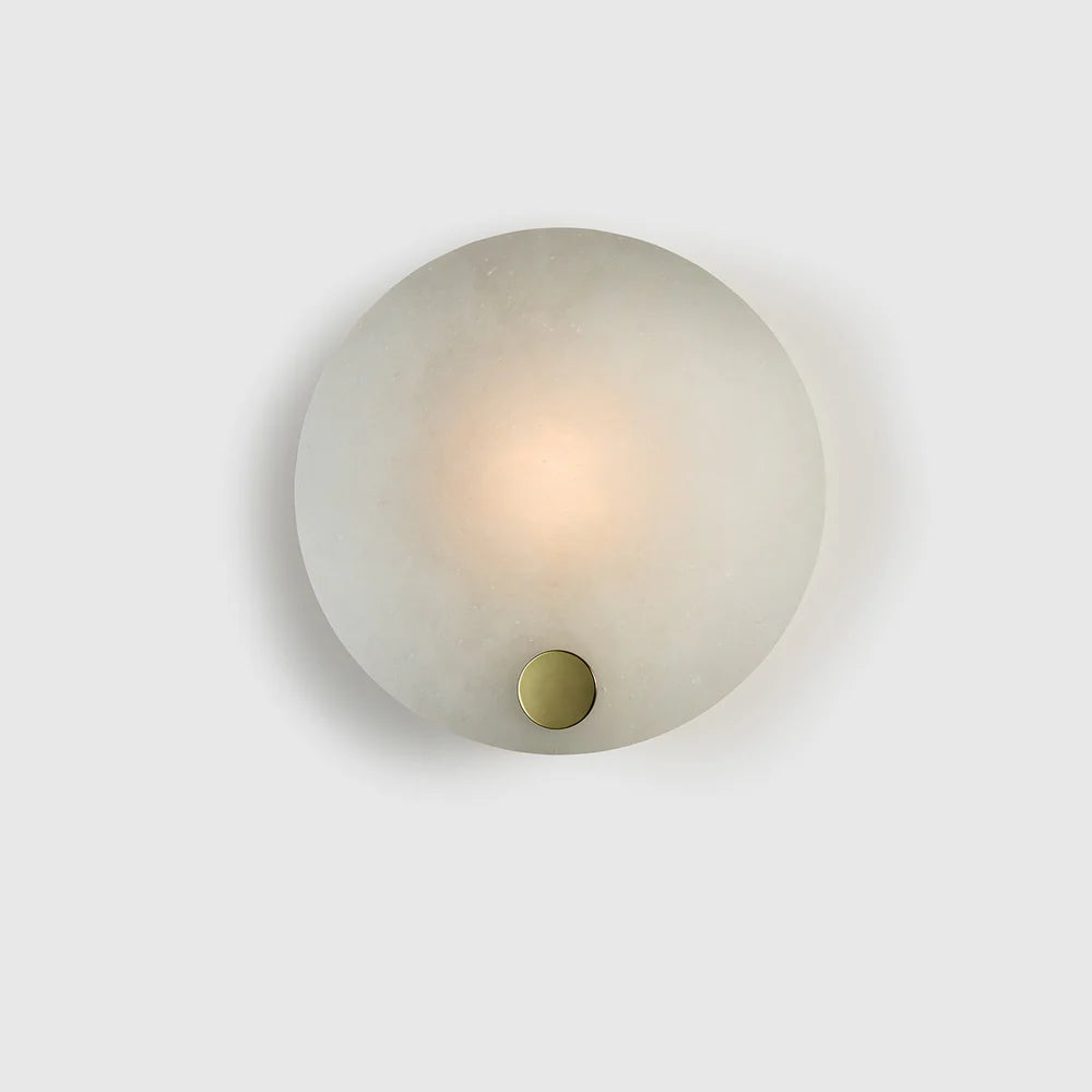 Magma Wall Light - Solid Brass & Polar White