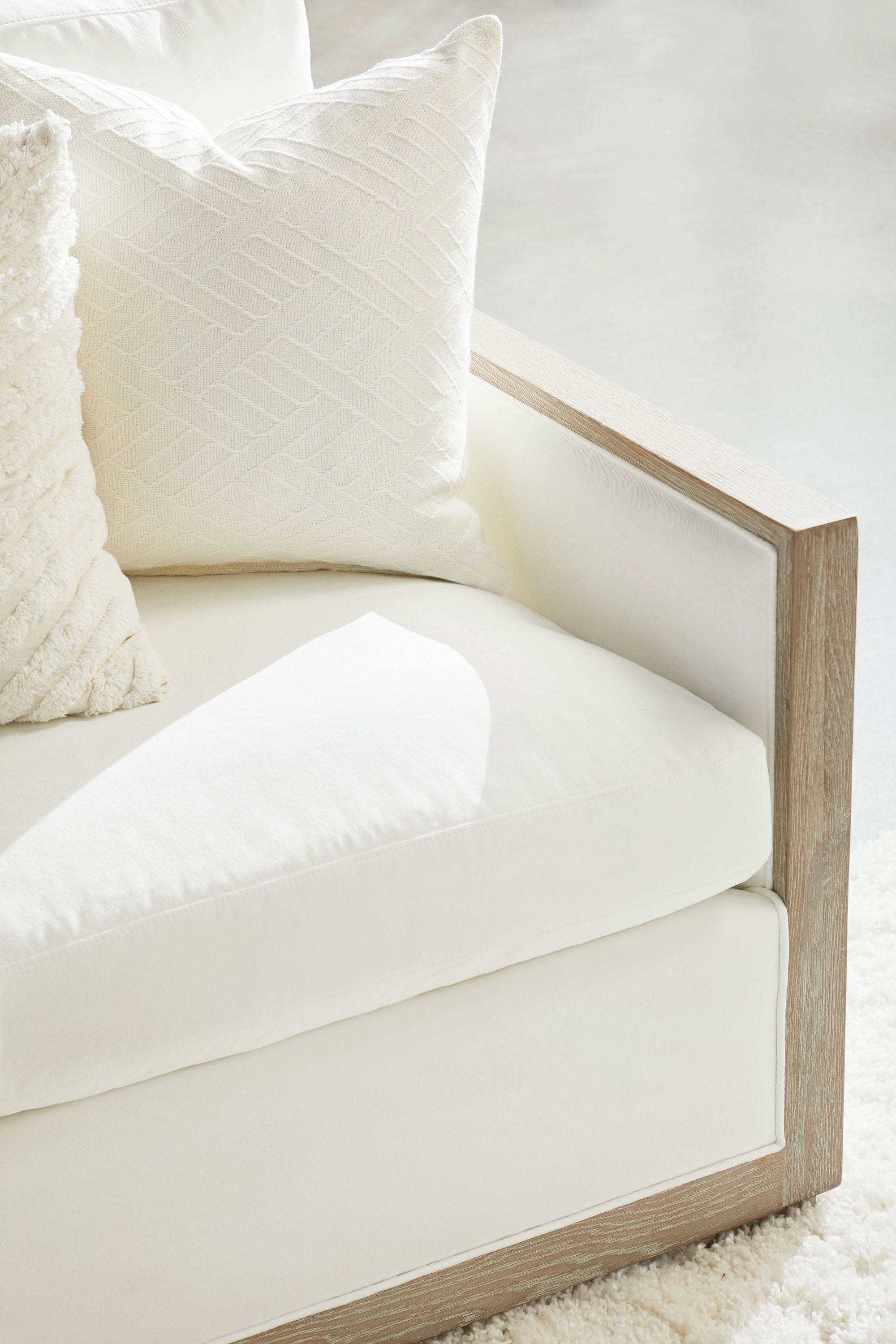 Manhattan 85" Wood Trim Sofa