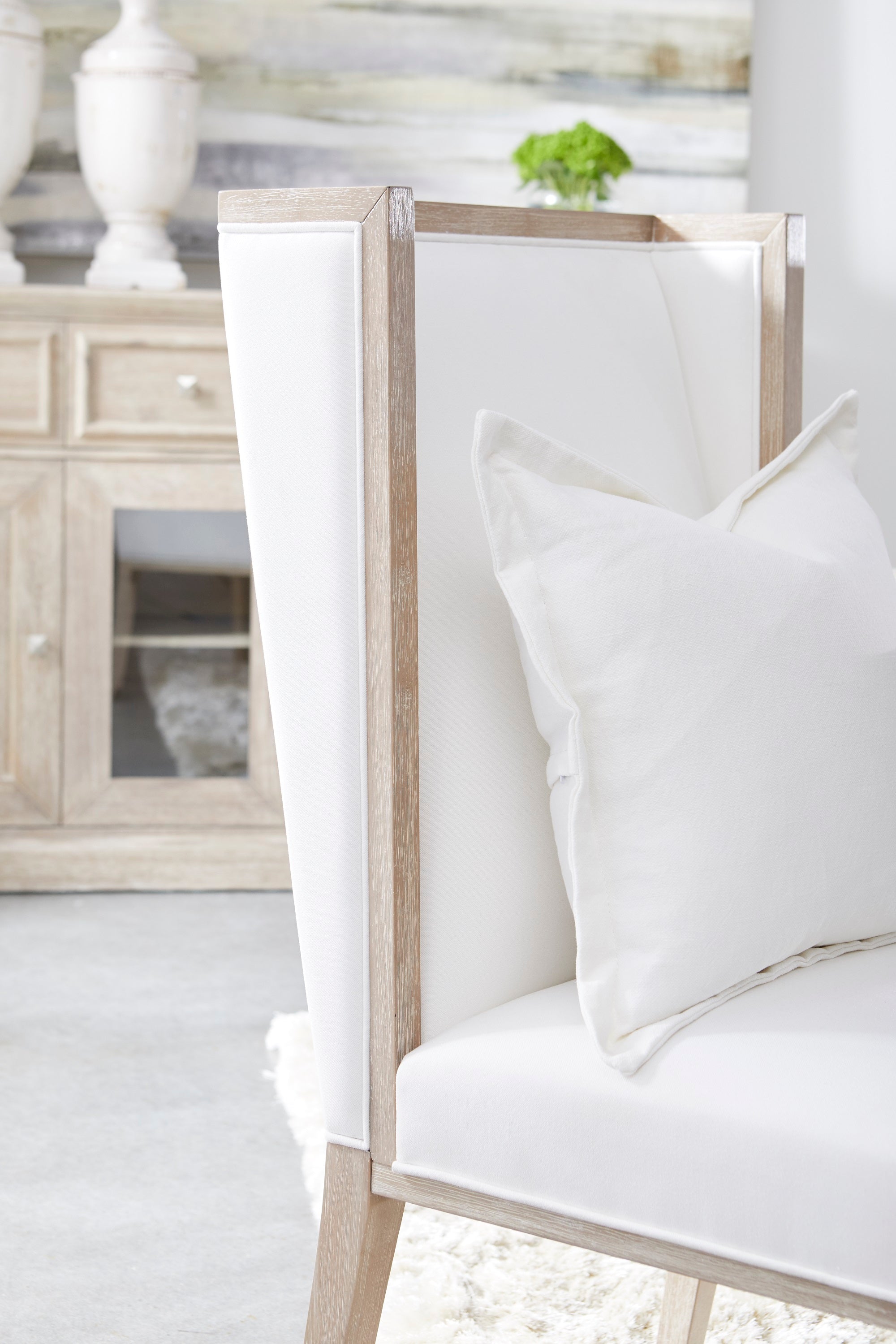 Martin Wing Chair, Set of 2, Pearl