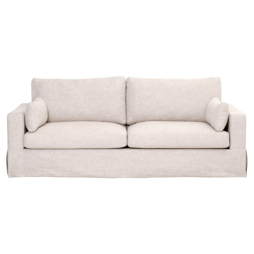 Maxwell 89" Sofa, Bisque French Linen