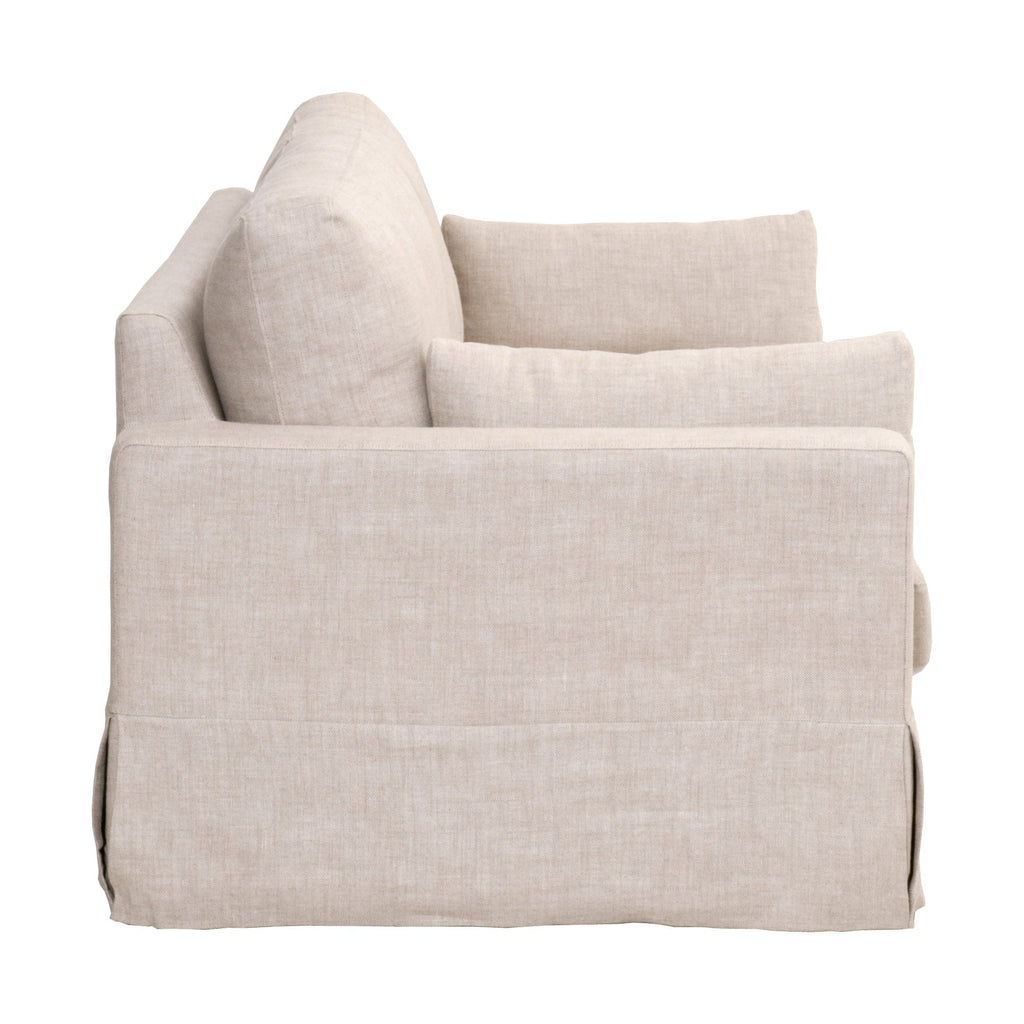 Maxwell 89" Sofa, Bisque French Linen