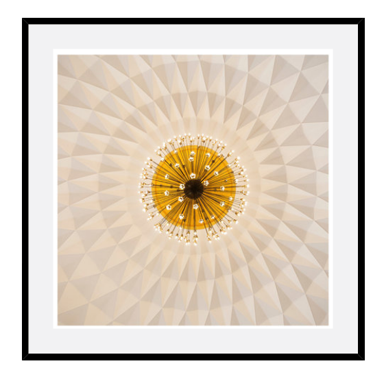 Modernist Dome Ceiling Located In A Modernist Cinema In Madrid Spain On Rag Paper, Large