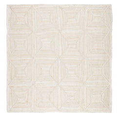 Jaipur Living Sisal Bow Natural Trellis Ivory/ Beige Square Area Rug