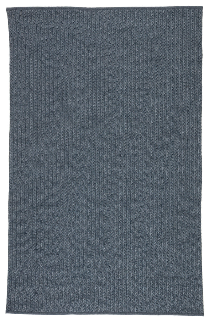 Jaipur Living Iver Indoor/ Outdoor Solid Blue/ Gray Area Rug