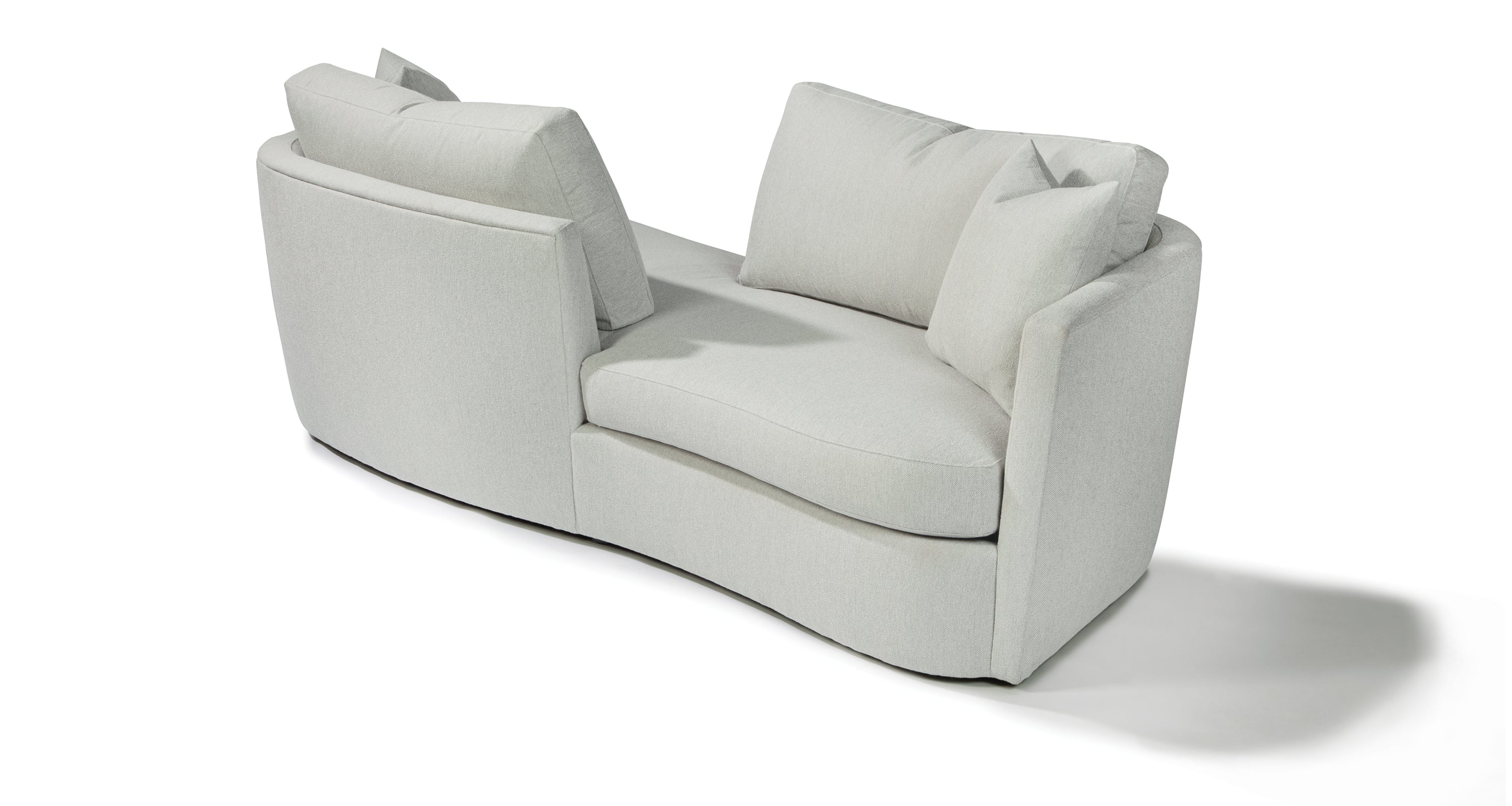 No Right Angles Raf Tete-A-Tete In White Fabric