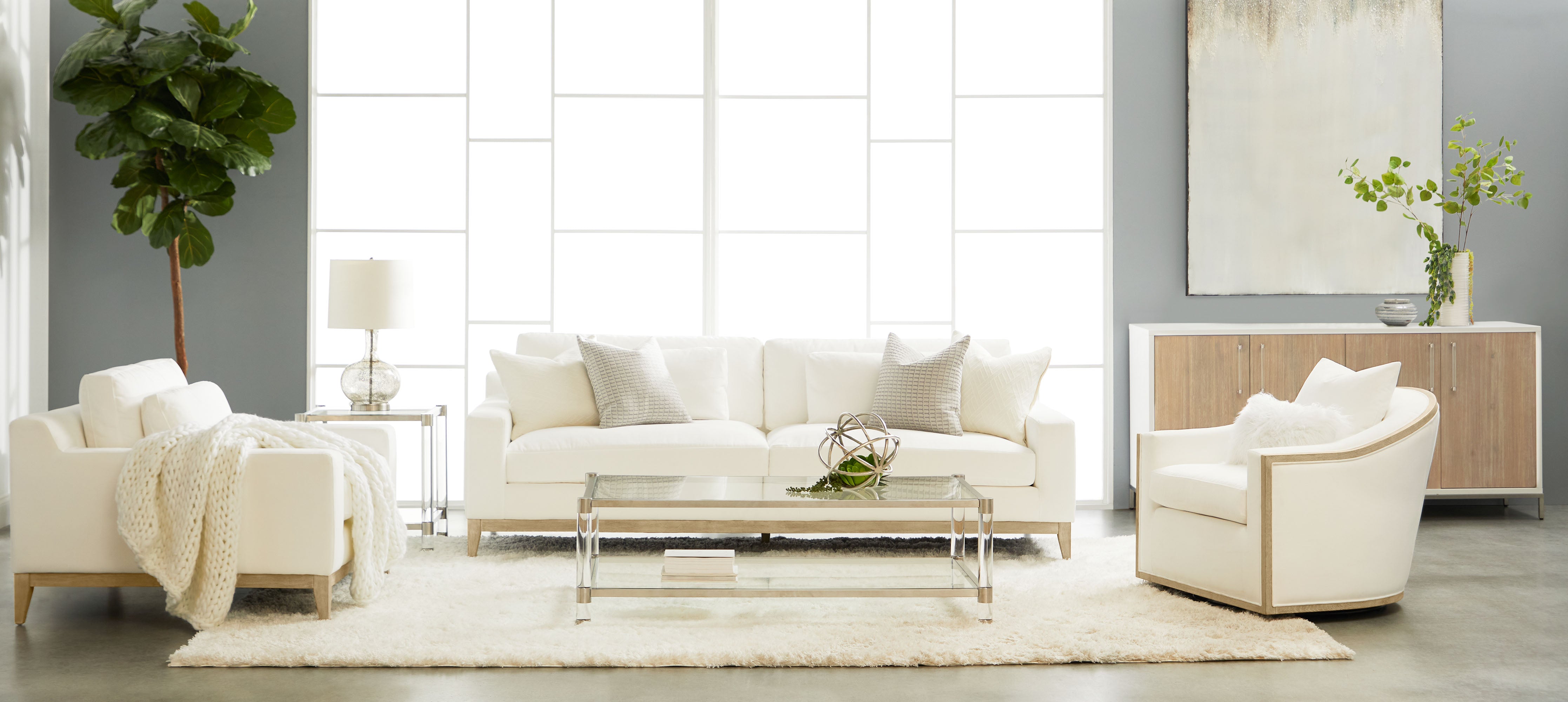 Nouveau End Table, Brushed Stainless Steel