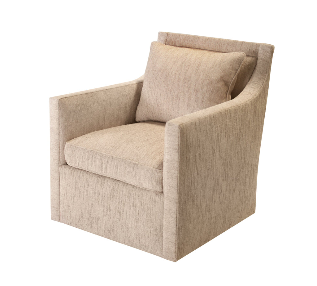 Occasional Chair Kimberly Swivel, Grotto Oyster