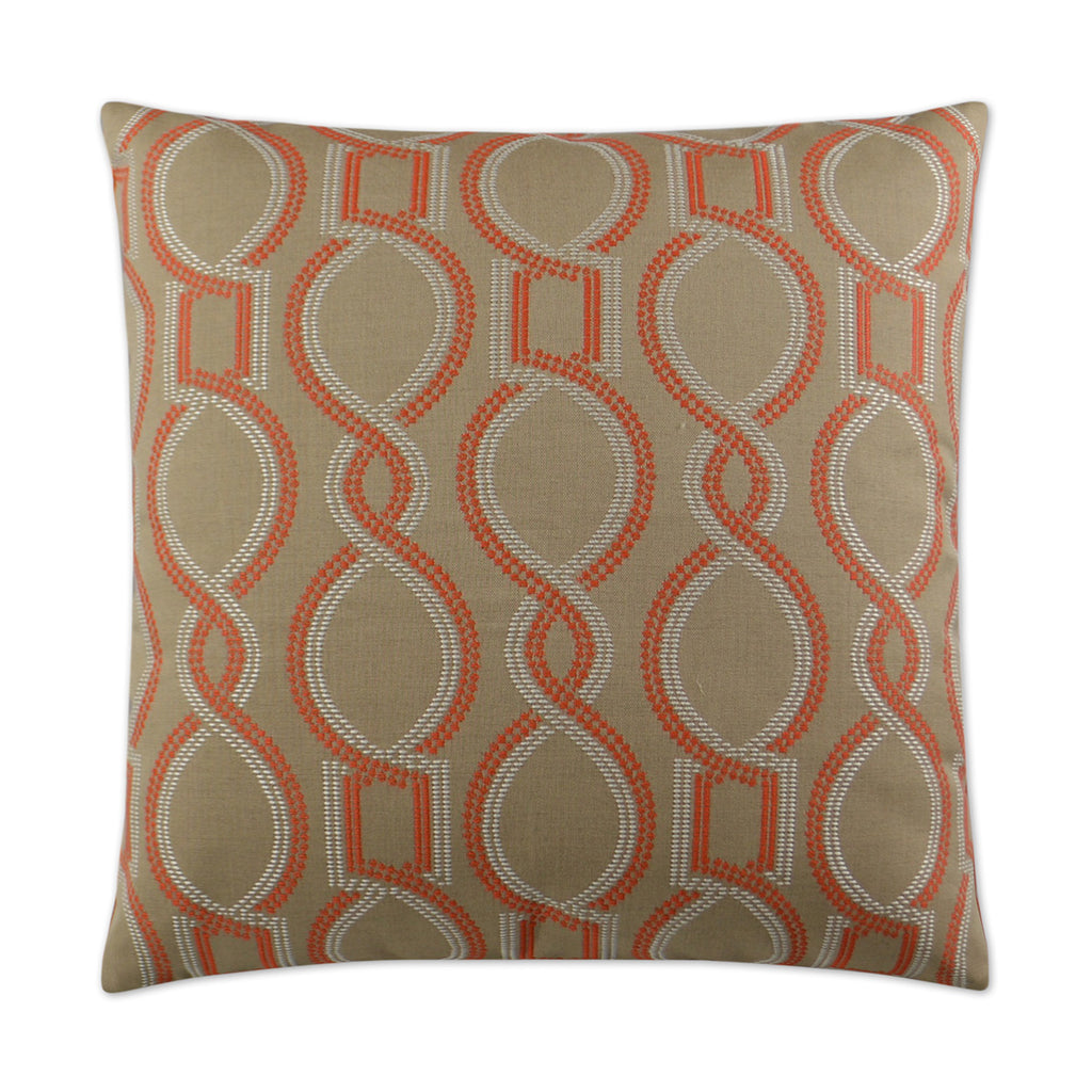 Outdoor Twist Pillow - Orange