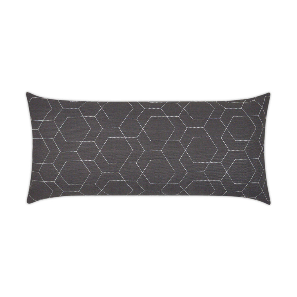 Hex Quilt Lumbar Outdoor Pillow