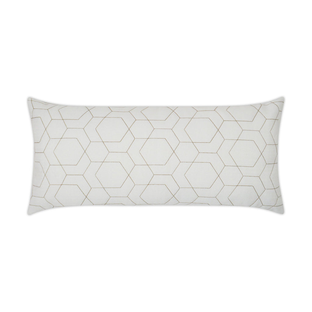 Hex Quilt Lumbar Outdoor Pillow