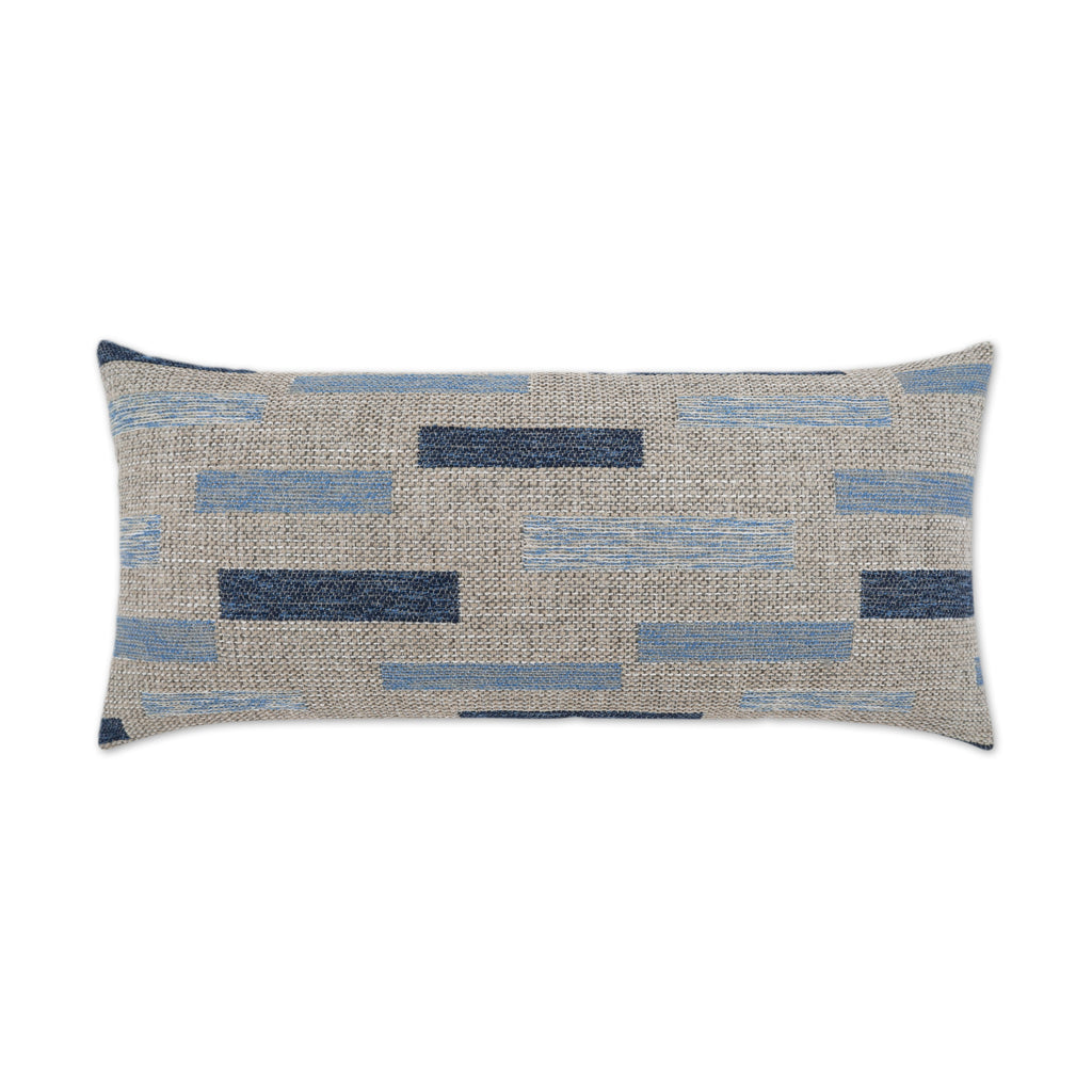 Blockweave Lumbar Outdoor Pillow