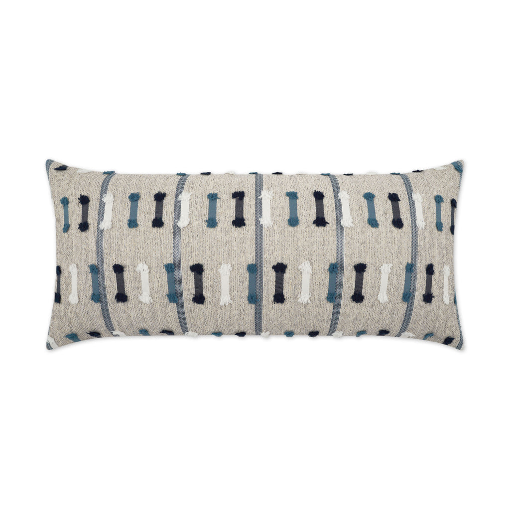 Tassel Stripe Lumbar Outdoor Pillow