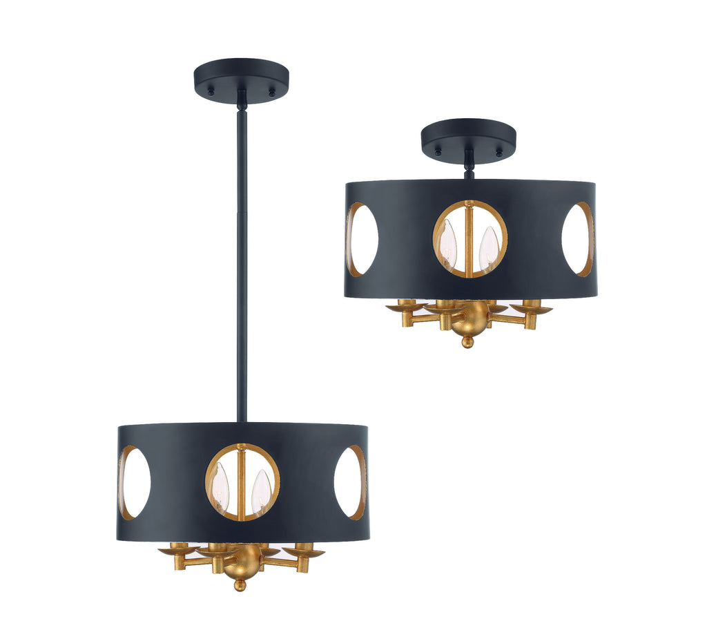 Odelle 4 Light Semi Flush