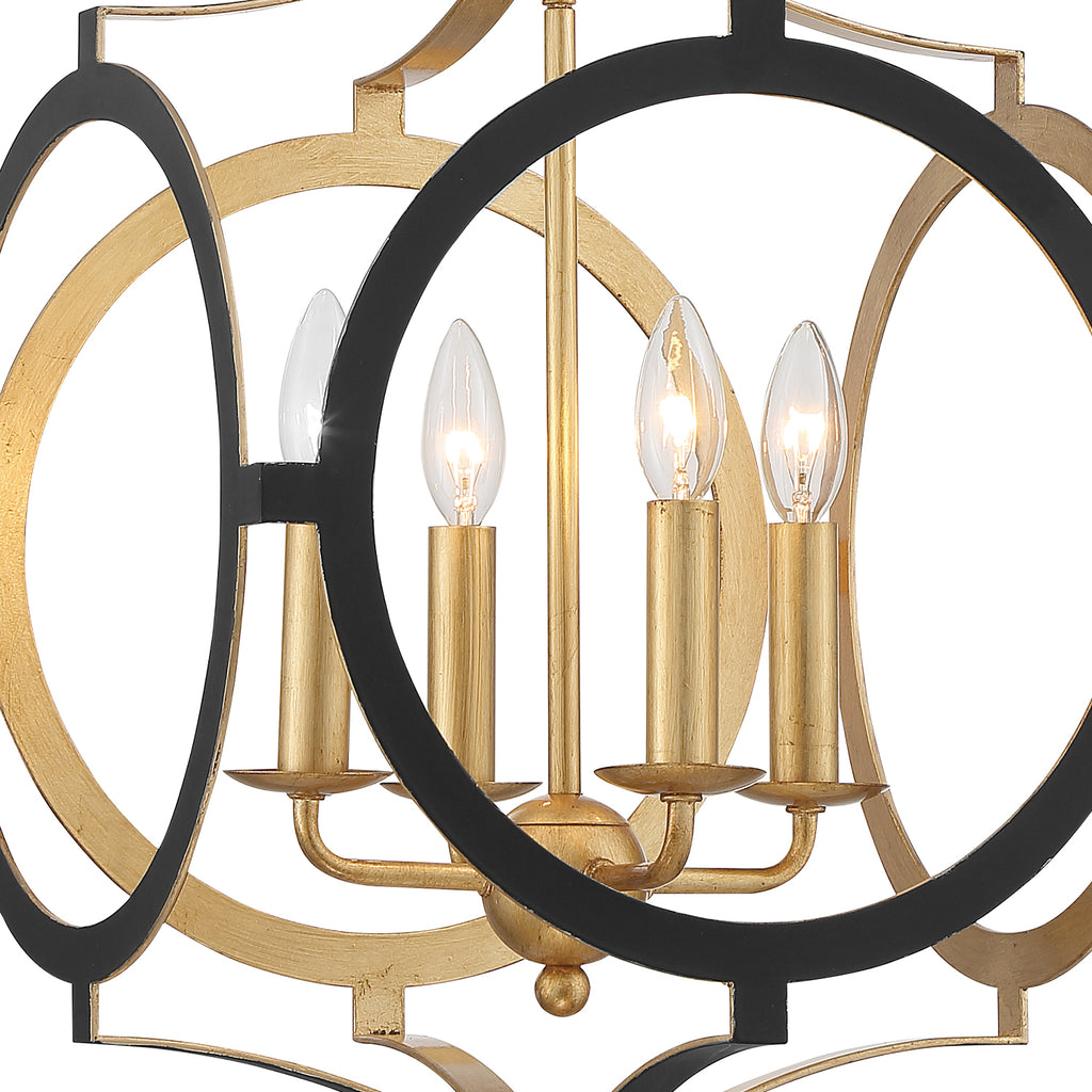 Odelle 4 Light Lantern Chandelier