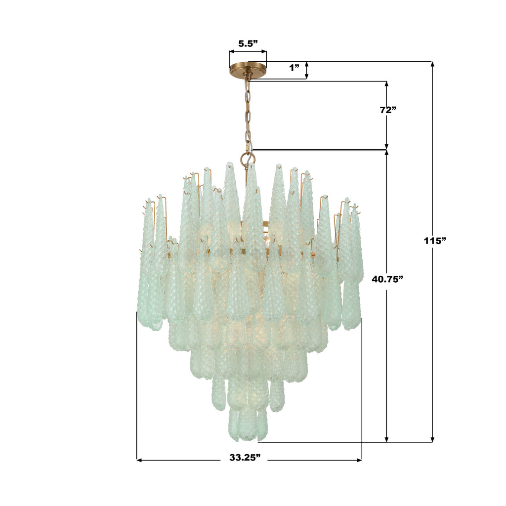 Orson 4 Light Linear Chandelier