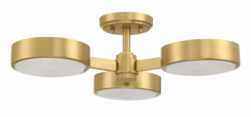 Orson 3 Light Semi Flush