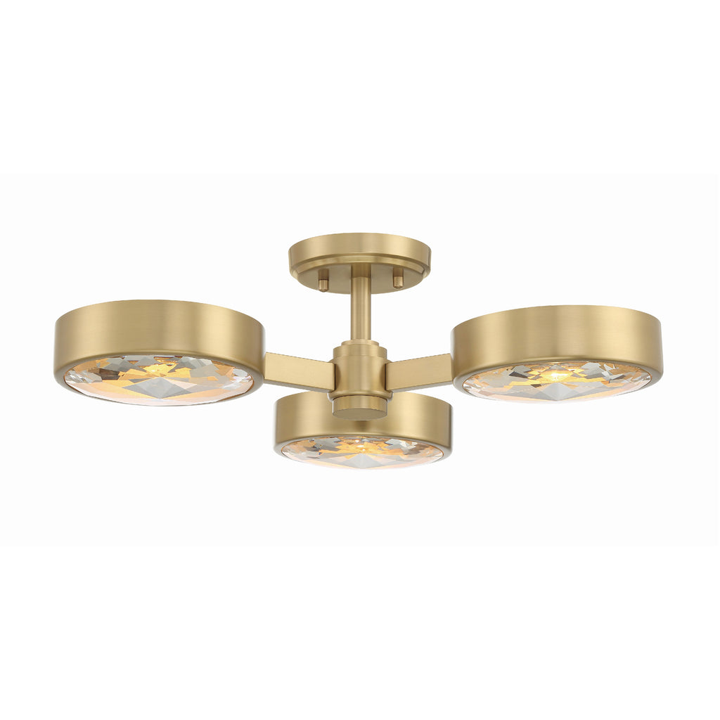 Orson 3 Light Semi Flush