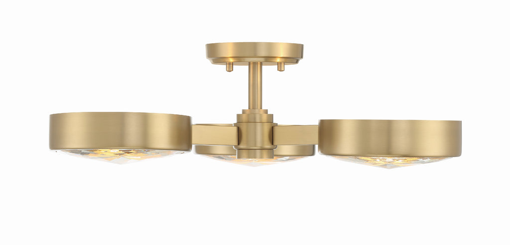 Orson 3 Light Semi Flush