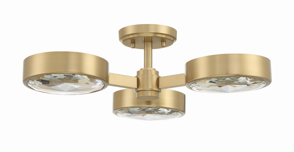 Orson 3 Light Semi Flush