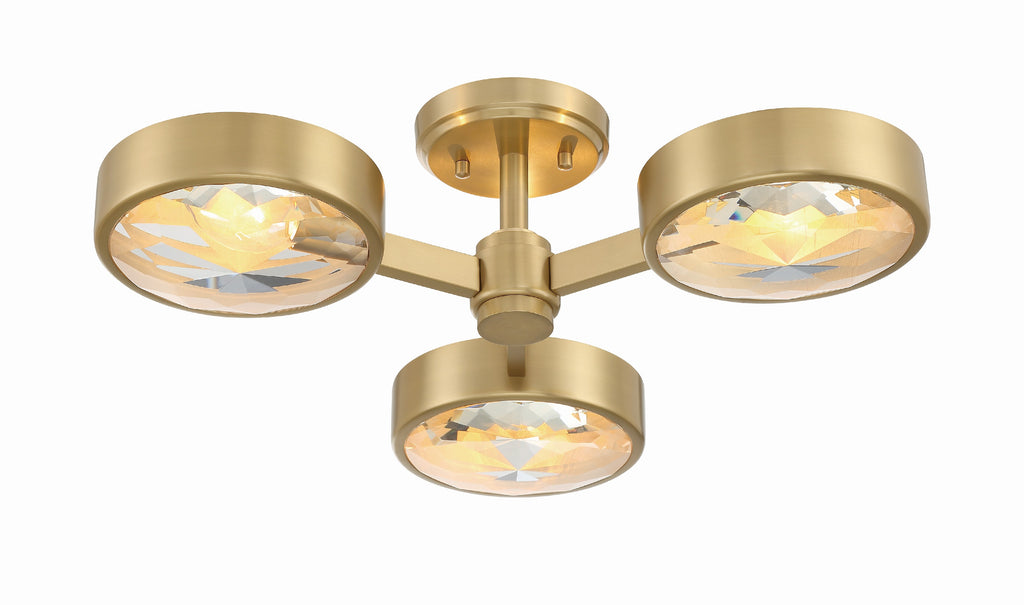 Orson 3 Light Semi Flush