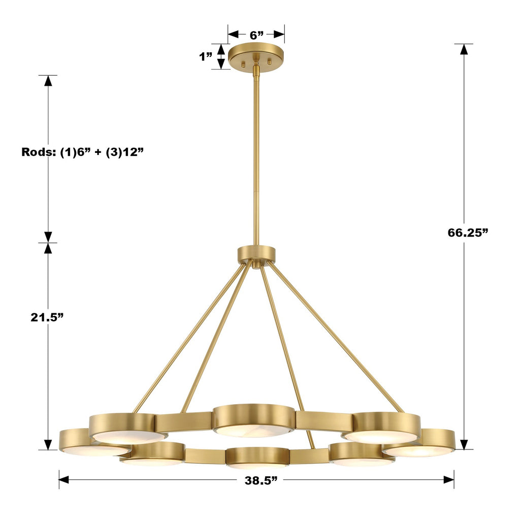 Orson 8 Light Chandelier