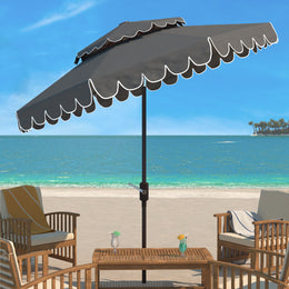 Venice 9feet Round Double Top Crank Umbrella