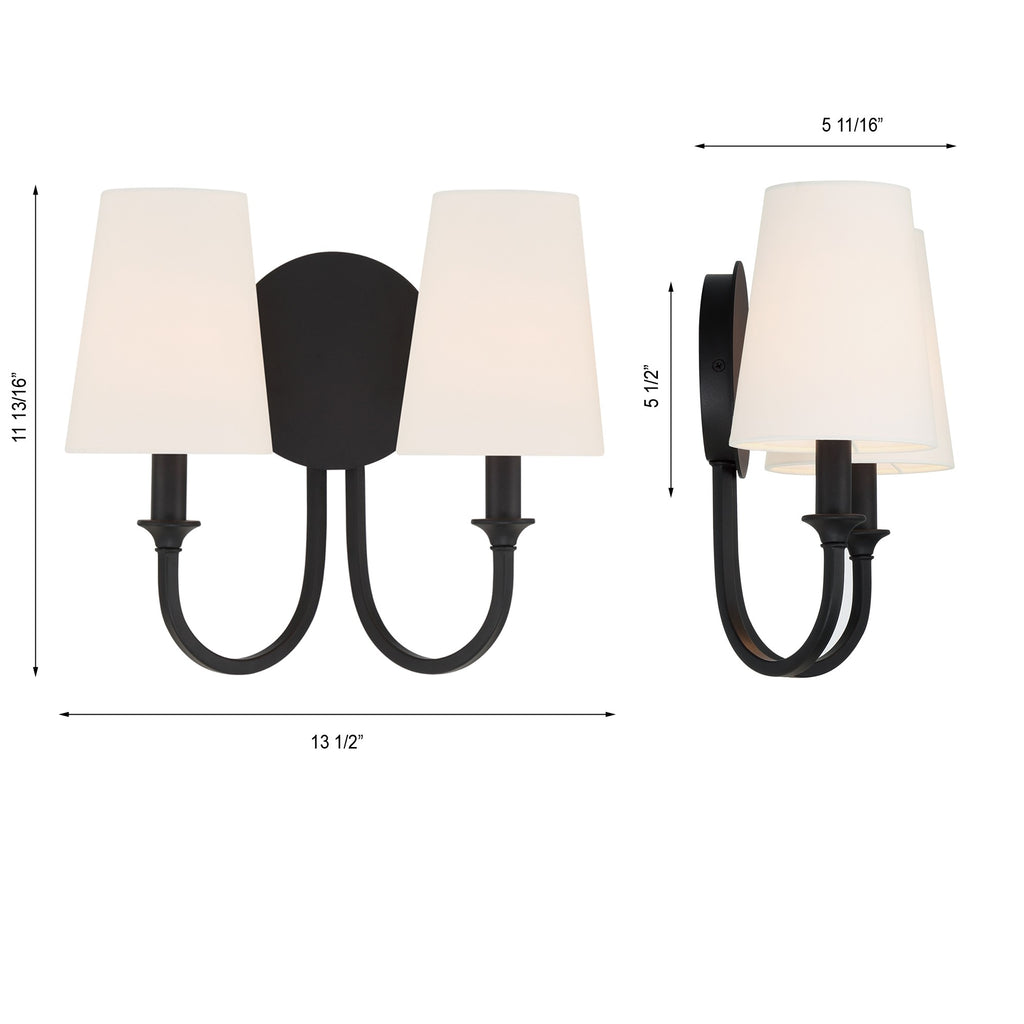 Payton 2 Light Sconce