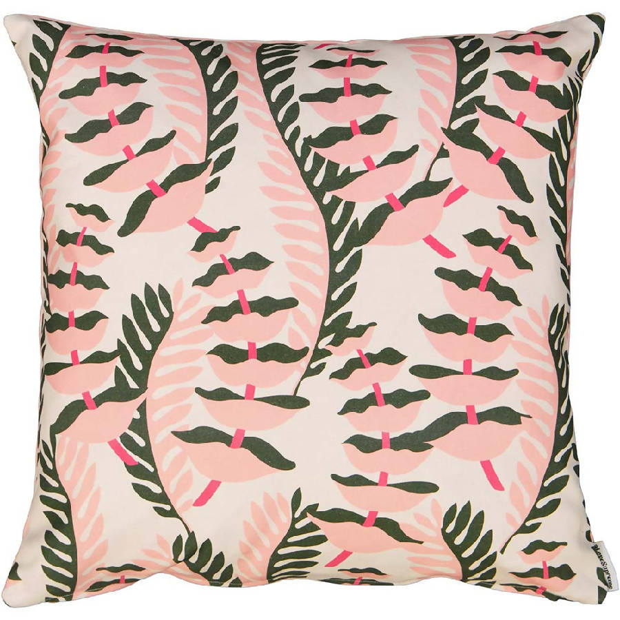 Pillow Cover / Ocean Sway (Pink on Sand)