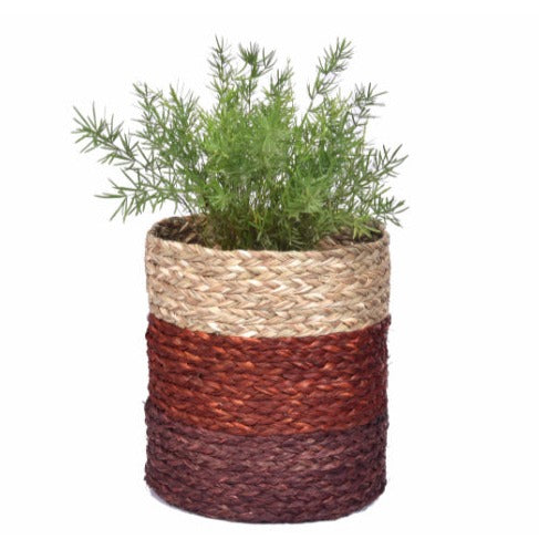 Sabai Plant Holder Basket Brown