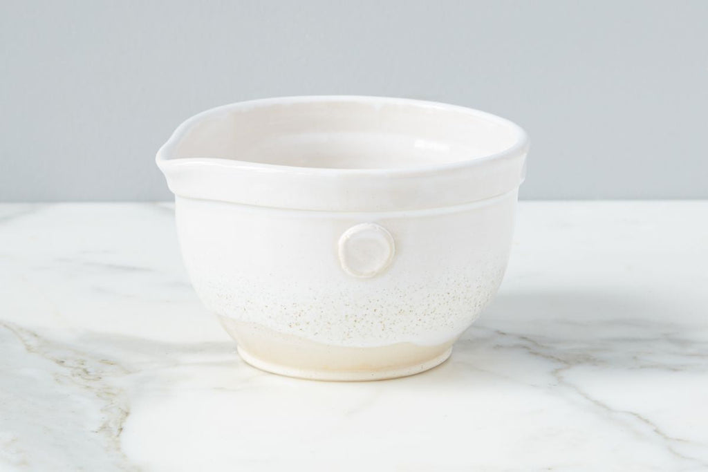 White Handthrown Mixing Bowl