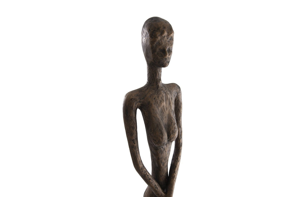 Lottie Sculpture, Bronze Finish, Resin