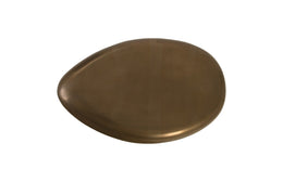 River Stone Coffee Table, Small, Resin, Bronze Finish