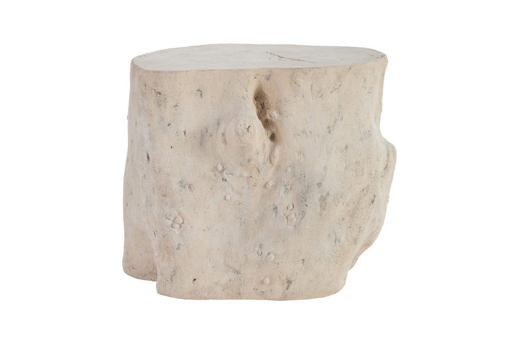 Log Stool, Roman Stone, LG