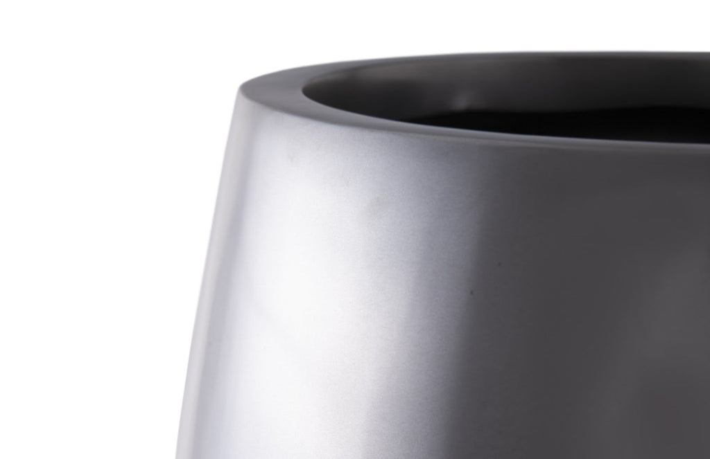 Elonga Planter, Polished Aluminum, LG